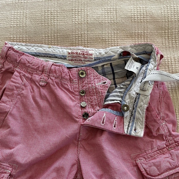 Scotch and Soda Cargo Shorts (Red and White) - Picture 14 of 16